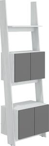 Regál se skříňkou 60 cm 2 Raul (bílá + grafit). 780576