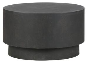 Tmavě hnědý konferenční stolek z vláknitého jílu WOOOD Dean, Ø 60 cm