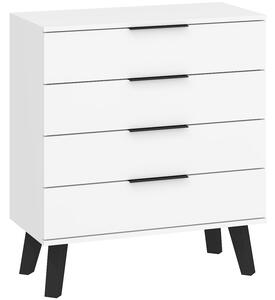 Komoda Shela SVN-04 (bílá + bílý lesk)