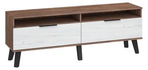 TV stolek/skříňka Shela SVN-11 (craft tobaco + craft bielý)