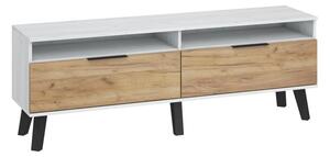 TV stolek/skříňka Shela SVN-11 (craft bílý + craft zlatý)