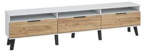 TV stolek/skříňka Shela SVN-12 (craft bílý + craft zlatý)