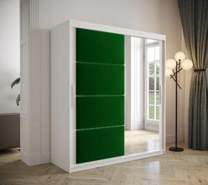 Loppi Šatní skříň Palet bílá-green Šířka: 120 cm