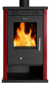 Kamna na dřevo EKO 3 8,5 kW Bordeaux ocel Ekodesign A+ 82% účinnost