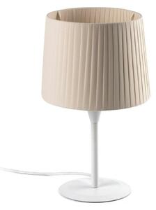 FARO SAMBA bílá/skládaná béžová mini stolní lampa