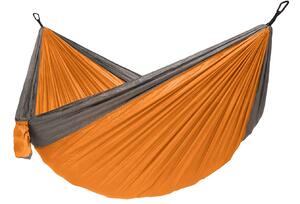 Houpací síť pro dva Camping + Slap strap (oranžový SET)