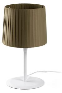 FARO SAMBA bílá/skládaná zelená stolní lampa