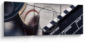Obraz - Film (s hodinami) (90x30 cm)