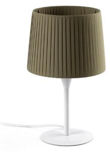 FARO SAMBA bílá/skládaná zelená mini stolní lampa
