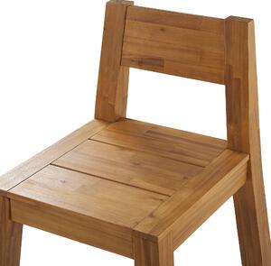 Sada 6 zahradních židlí z akáciového dřeva LIVORNO