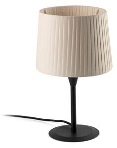 FARO SAMBA černá/skládaná béžová mini stolní lampa