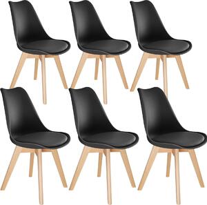 Tectake® Set jídelní židle Frederikke Scandi-Design 49 x 53 x 82 cm