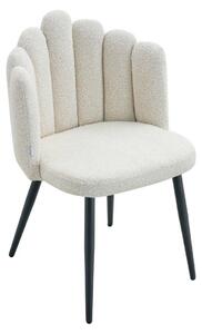 Židle LUXE v látce Bouclé Ecru