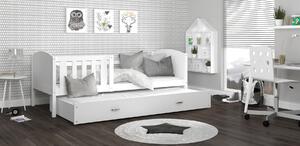 Dětská postel s přistýlkou TAMI R2 - 200x90 cm - bílá