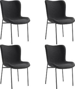 Tectake® Tessa čalouněná židle ergonomického tvaru s vysokým opěradlem 54 x 62 x 90 cm