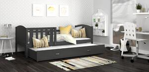 Dětská postel s přistýlkou TAMI R2 - 200x90 cm - šedá
