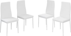 Židle do jídelny Vicco Grand Bílá 42.5 x 48 cm Sada 4 kusů, Model 51771