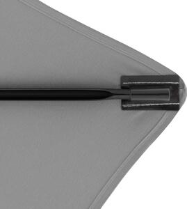 Doppler ACTIVE 200 x 120 cm - obdélníkový slunečník se středovou tyčí šedý (kód barvy 827)