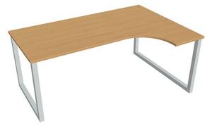 Kancelářský pracovní stůl Ergo UEO1800L, bílá RAL 9016, deskabuk