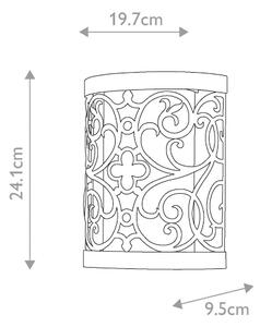 Feiss FE-ARABESQUE1 - Nástěnné svítidlo ARABESQUE 1xE14/60W/230V