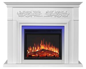 Elektrický krb ArtiFlame Monferrato AF24, bílý, s LED osvětlením