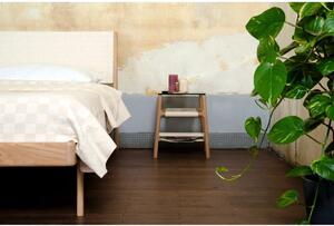 Černá/přírodní dvoulůžková postel z dubového dřeva 160x200 cm Fawn – Gazzda