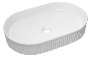 COMAD BEYOND 3 WHITE ( E-6531 ) - Umyvadlo na desku BEYOND 56x36 cm lesklá bílá