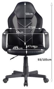 Kancelářská/herní židle Falkner (černá). 1071140