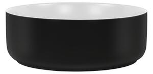 COMAD UM-6259 SIMPLE 8. - Umyvadlo na desku SIMPLE pr. 36 cm bílá/černá