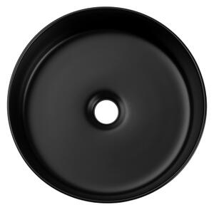 COMAD BEYOND 2 BLACK ( E-6565 ) - Umyvadlo na desku BEYOND pr. 36 cm matná černá