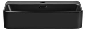 COMAD TRUST 2 BLACK ( E-6282 ) - Umyvadlo na desku TRUST 55x38 cm matná černá
