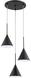 Lustr na lanku FABO 3xE14/10W/230V černá