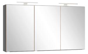 ZRCADLOVÁ SKŘÍŇKA, bílá, šedá, 120/64/20 cm Held - Online Only koupelnové skříňky, Online Only