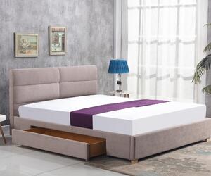 Manželská postel 160 cm Capaz (béžová) (s roštem). 796751