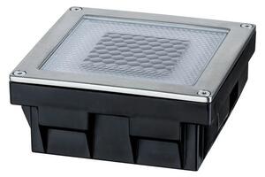 Paulmann - Cube Solar LED Venkovní Bodové Osvětlení IP67 Stainless Steel/Clear