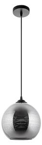 Lustr na lanku 1xE27/60W/230V pr. 20 cm černá