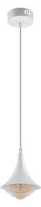 LED Lustr na lanku LED/9W/230V pr. 14 cm bílá