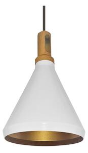 Lustr na lanku 1xE27/60W/230V pr. 23 cm bílá