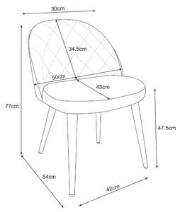 Jídelní židle Senuri (šedá). 1071213