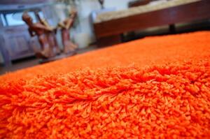 Dywany Lusczow Kusový koberec SHAGGY Izebelie 5cm oranžový