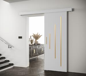 Posuvné dveře se zlatým úchytem SALOME 11 - 80 cm, bílé