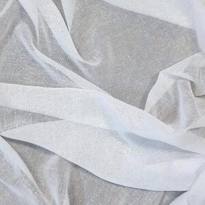 Bílá etaminová záclona JULIA ukončená olůvkem - ušitá na míru