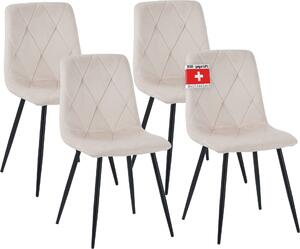 Albatros jídelní židle Dora s látkovým potahem, stylový vintage design, nosnost 110 kg, čalouněná židle - moderní kuchyňská židle, židle do jídelny
