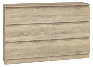 Topeshop M6 120 SON 2X3, Dub, 6 zásuvka/zásuvek, Dřevotřískové desky, Jednobarevný, Moderní, Dřevotřískové desky