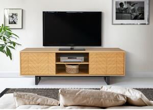 TV stolek v dubovém dekoru Woodman Camden Herringbone