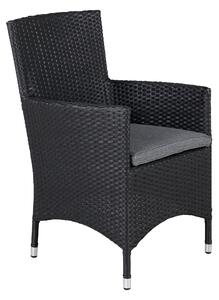 Jídelní židle Malin, 2ks, černá