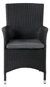 Jídelní židle Malin, 2ks, černá
