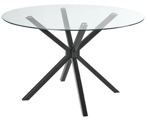 Jídelní stůl MESTON Černá 120 cm 120 cm Bezpečnostní sklo