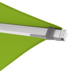 Doppler EXPERT 3 x 3 m – zahradní výkyvný slunečník s boční tyčí světle zelená (kód barvy T841)