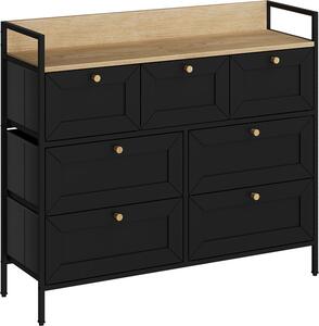Komoda Vicco Belaro Černá 98 x 85 cm se 7 zásuvkami, Model 51898